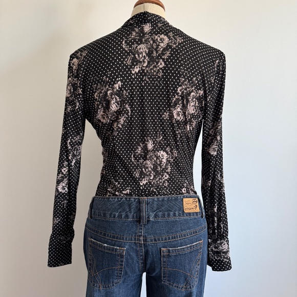 San Francisco - Blanc and White Floral Long Sleeve Shirt - Picture 4 of 9